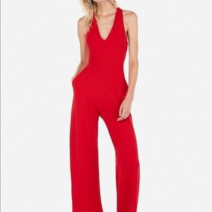 Cross Back Wide Leg Jumpsuit